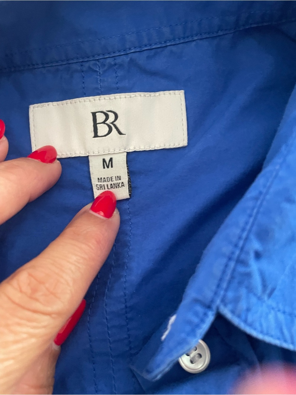 Banana Republic Royal Blue Button-Down Shirt